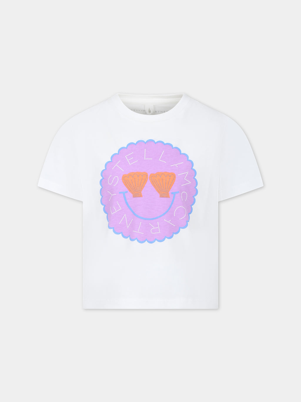 White t-shirt for girl with logo